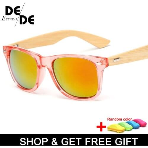Bamboo Sunglasses Men Women Travel Goggles Sun Glasses Wooden Leg Eyeglasses Brand Design Sunglasses Male Female with box