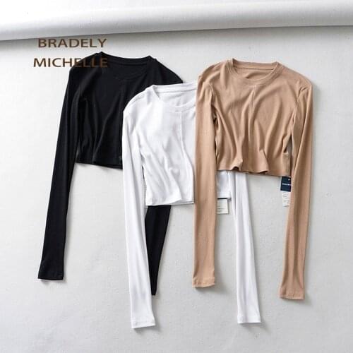 Женские хлопковые футболки BRADELY MICHELLE China At AliExpress