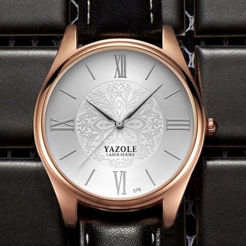 YAZOLE Top Brand Luxury Mens Watches Fashion Business Mens Watch Men Quartz Wristwatch Leather Clock relogio masculino