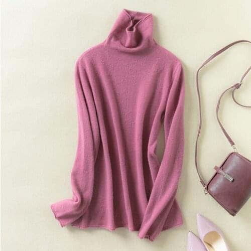 Women Jackets 100% Wool Knitting Cardigans Fashion Sweaters Pile Neck Women Sweaters Long Sleeve Jumpers