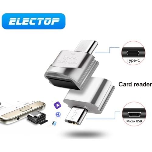Electop SD Card Reader USB C Card Reader OTG Micro USB Type C Card Reader laptop TF SD Memory Card Reader for MacBook Xiaomi