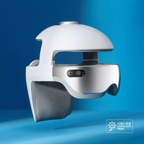 Youpin Momoda Head Massager Multifunction Eye Neck Head Massage Helmet Vibration Massage Music Relax Helmet With Mijia APP Use