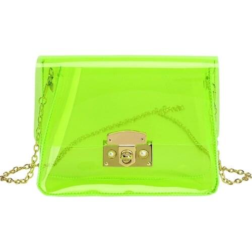Mini Handbags for Women 2020 Transperent PVC Hand Bags Female Shoulder Bags Jelly PVC Chain Messenger Bag Bolsa Feminina