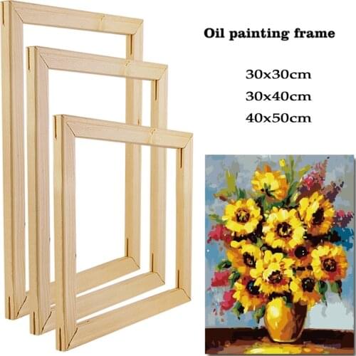 DIY Solid Wood Tenon Frame Kit for Canvas Oil Painting Print Wall Art Stretching Accessories Poster Diamond Paintings Home Decor