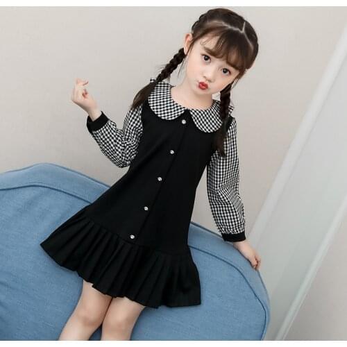 New Arrival 2021 Summer Dresses For Baby Girls Cotton Children Short Sleeve Floral Clothes Flower Print Kids Clothing 2-13 Years