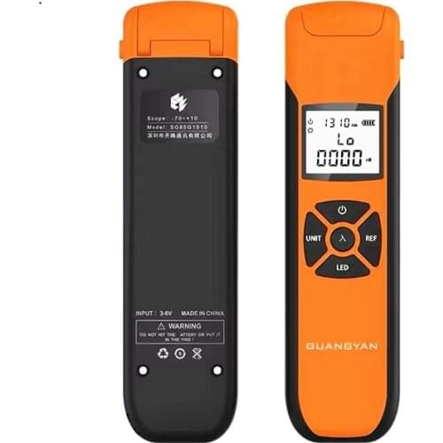 Optical Power Meter G10 New High Precision Rechargeable Battery Fiber Optic Power Meter With Flash Light OPM Free Shipping