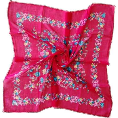 Full cotton White scarf, writing, golf putter cover, kerchief, cheesecloth