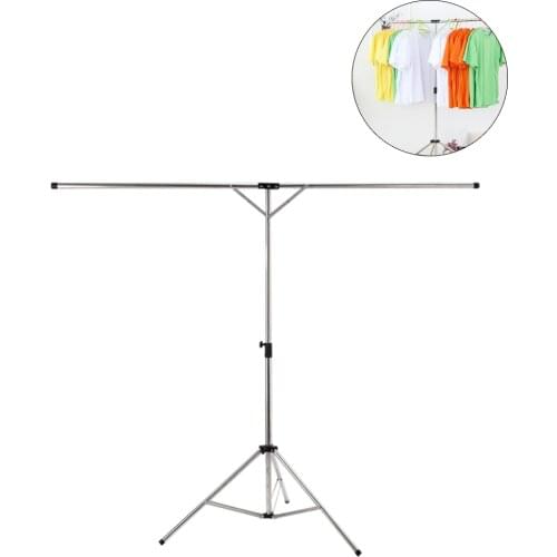 Portable Collapsible Indoor Simple Hanging Rack Stainless Steel Folding Drying Rack Travel Balcony Give Handbag Easy fabulous