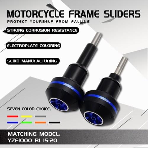 Motorcycle CNC Crash Pad Frame Slider Protection Guard For YZF1000 YZF 1000 R1 YZF1000R1 YZFR1 YZF-R1 2015-2018 2016 2017