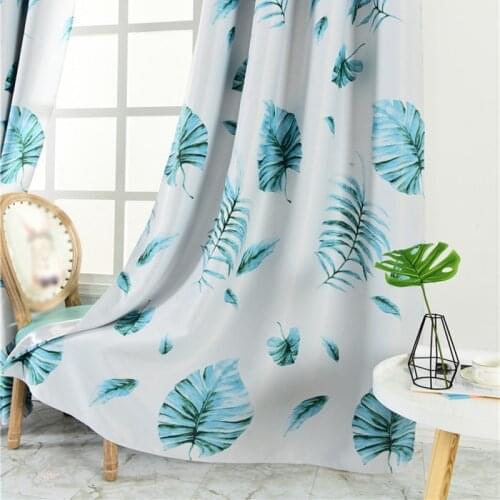 Pastoral Style Curtains Printed Shade Curtain Luxury Stitching Sunshade Linen Jacquard Curtains For Bedroom Living Room
