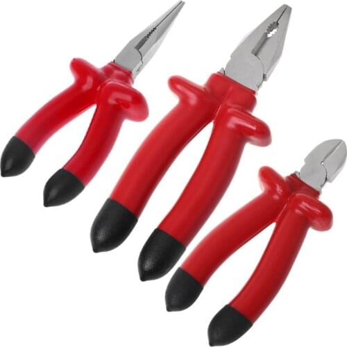 Heavy Duty Insulated Cutting Plier 1000V For Electrician Cutting Crimping Multi Functional Hand Tools