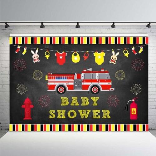 Vinyl Photography Backdrops Birthday Party Background Red Car Baby Shwer Color Backdrop Baby Shower Backgrounds for Photo Shoot