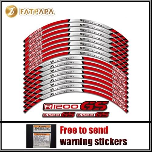 FOR BMW R1200GS ADV LC Motorcycle Parts Contour Wheel Decoration Decal Sticker R1200 GS R 1200 GS red