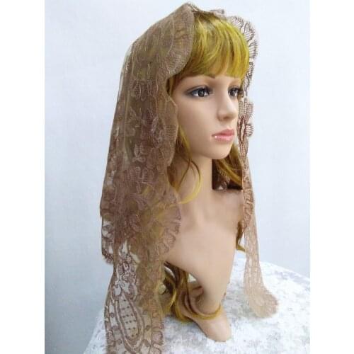 Women Lady Lace Veil for Wedding Head Decoration Lace Mantilla