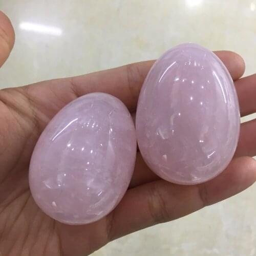 1pcs Energy stone Natural pink rose quartz crystal yoni egg mineral rock reiki healing gemstone yoni egg healthy for women