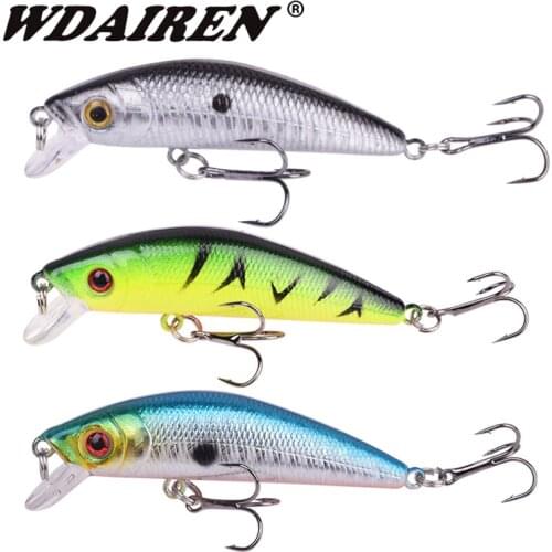 1PCS Minnow Fishing Lure 70mm 7.5g Sinking Slowly Wobbler Artificial Hard Plastic Bait for Bass Swimbait Leurre Fishing Tackle