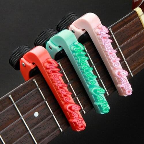 1PC Guitar Capos Electric Acoustic Guitar Capo Bass Violin Ukulele Single-handed Tune Clamp Trigger Fine Tuning Guitar Capo