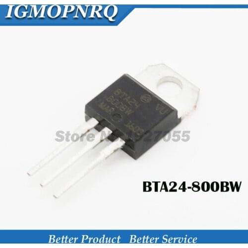 10pcs BTA24-800BW BTA24-800B BTA24-600BW BTA24-600B TO-220 800 v25a 1 w bidirectional thyristor