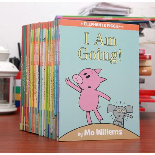 25 Books/Set An Elephant and Piggies Book Interesting Story Childrens English Picture Books Kids early education Learning Toys