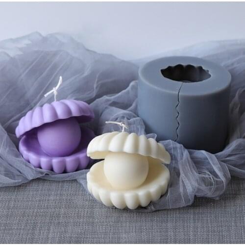 3D Shell Candle Mold, Used To Make Soy Wax/beeswax Candles, Handmade A0KE Silicone Clay Soap Mold Candles Handmade