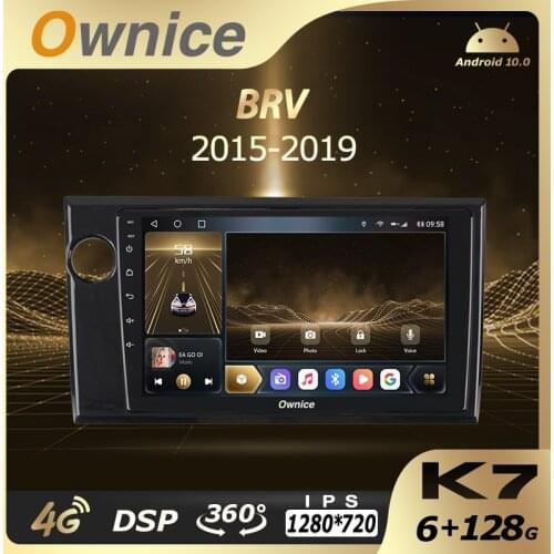 Ownice K7 6G RAM 128 ROM Android 10.0 Car Autoradio for Honda BRV 2015-2019 Audio Radio auto 4G LTE 5G Wifi HDMI Coaxial SPDIF