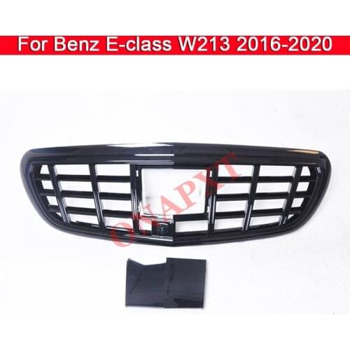 For Mercedes-Benz E-class W213 2016-2020 to Maybach Car styling Middle grille front bumper grill Auto Center vertical bar Grille