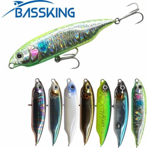 TAF BASSKING Pencil Fishing Lure 5.9cm/5.5g 8cm/11g Sinking Pencil Hard Bait 7 Colors Artificial Wobblers Swimbait for Saltwater