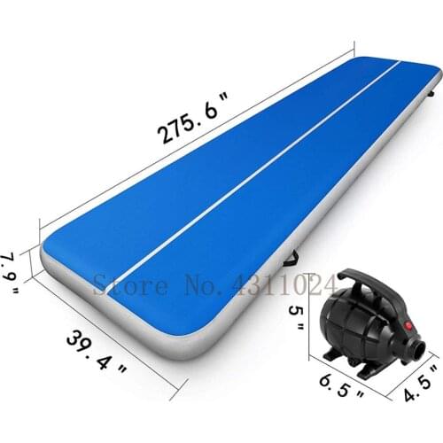 Free Shipping 700x100x20cm Air Track Tumbling Mat Inflatable Gym Yoga Mat Practice Floor Gymnastics With a Pump