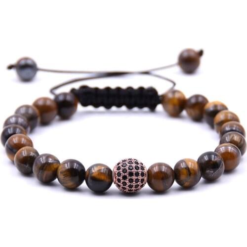 Black Strass Stone Crystal Beads Bracelet Rhinestone Ball Mens Friendship Womens 2018