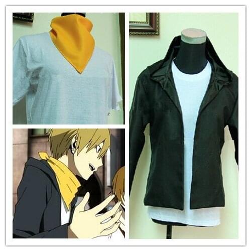 Durarara!! Masaomi Kida Cosplay Costume coat shirt scarf F008