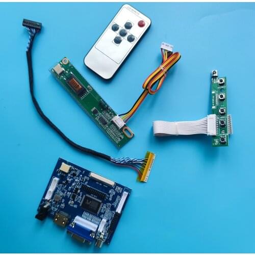 Kit Work for LTN121W1-L01/LTN121W1-L03 20pin HDMI VGA driver panel 2AV DIY LVDS LCD Controller Board remote AV SCREEN 1280x800