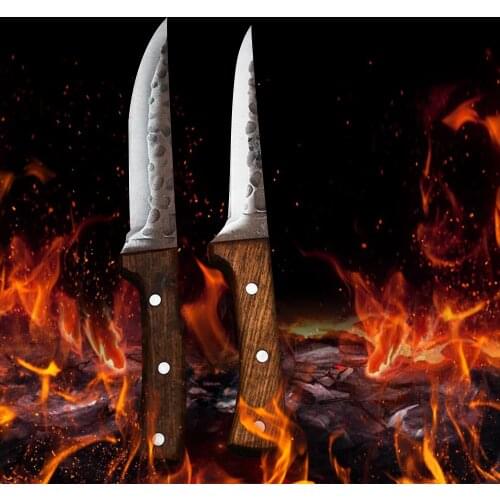 Forged Boning Fishing Knife 2 Pcs Set Stainless Steel Knife Kitchen Bone Meat Fish Sushi Knife Fruit Vegetables Cutting Tool