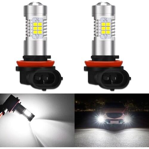 2Pcs H8 H11 led H4 HB2 9005 9006 9007 H7 H10 HB5 HB3 Fog Lights Bulb 2835SMD 1000LM 6500K White Car Driving Running Lamps DC12V