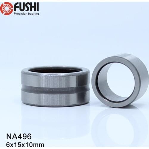 NA496 Bearing 6*15*10 mm ( 1 PC ) Solid Collar Needle Roller Bearings With Inner Ring 4524096 NA49/6 Bearing