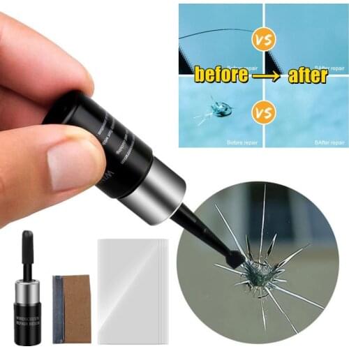 1 Set Car Windshield Repair Kit DIY Car Auto Window Glasses Repair Tool Glass Curing Glue Auto Glass Scratch Crack Restore Kit