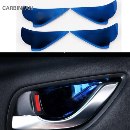 Stainless steel Interior Mouldings Door Handle Bowl Sticker Cover case stickers For Mazda CX-4 CX-5 2015 2016 2017 B11