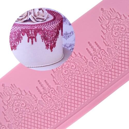 2020 New Creative Lace Cake Pattern Silicone Mold Fondant Chocolate Mold Sugarcraft Kitchen Tools