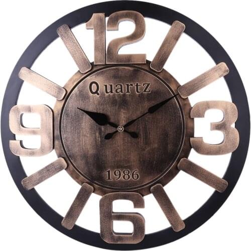 Roman Digital Wall Clock Vintage Distressed Wall Antique Clock Wall Clock Restaurant Decoration Wall Hanging Vintage Wall Clock
