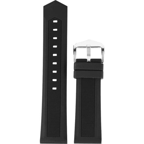 10pcs/lot 16/18/20/24/26/28mm Silicone Watch Bands Waterproof Watchbands Rubber Strap Replacement Silica Gel Band Pin Buckle