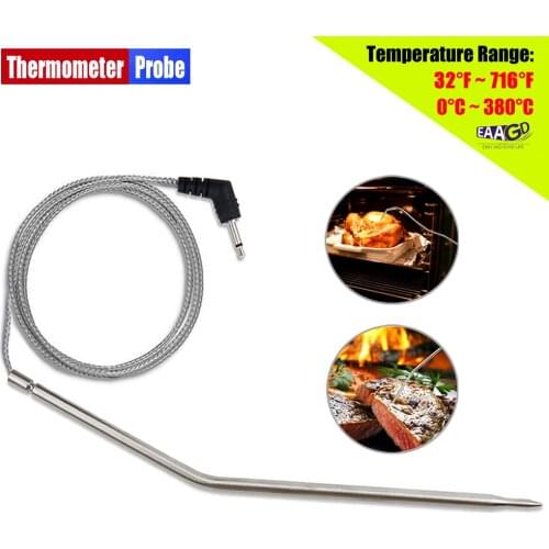 1Pcs EAAGD Waterproof Thermometer Hybrid Probe Replacement for Thermopro Wireless Remote Digital Cooking Food Meat Thermometer