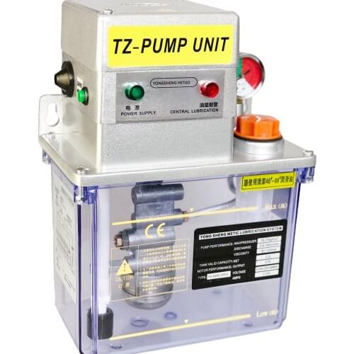CE electric lubrication oil pump gear lubricator lubricating unit pressure relief valve ready PLC control 2L 220V TZ2202-200X