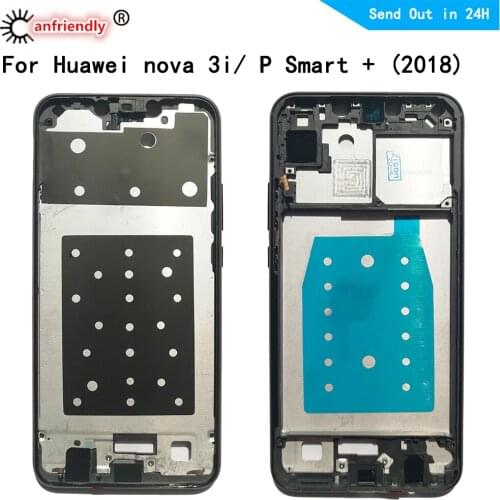 Middle Frame For Huawei P Smart + (2018) Nova 3i Nova3i INE-LX1r LX2 LX2r Middle Frame Housing Cover replacement middle frame