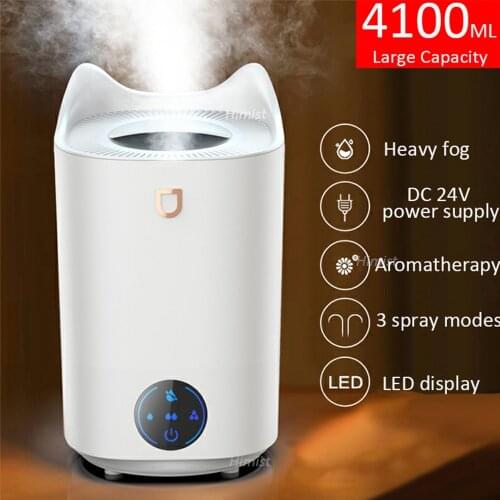 Household LED Air Humidifier Aromatherapy Diffuser 4100ML Ultrasonic Cool Mist Aroma Essential Oil Diffuser Humidificador