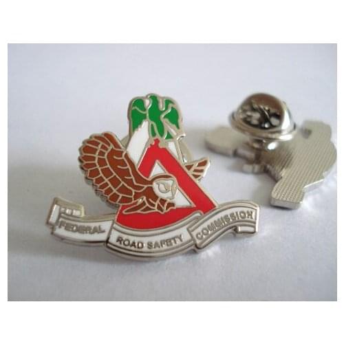 Your own design customized pin badge with silver tone