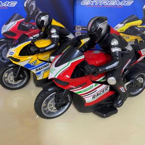 RC Cars High Speed Racing Motorcycle 1:10 Scale Ducati 4 Channels Remote Control Distance 35 Meters Electric Off-Road Model Toys