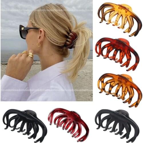 Women Girls Claw Clip Tough Plastic Hair Claw Large Size Hair Clamps Clawclips Crab Hairpins Hairclip Hair Accessories Gifts