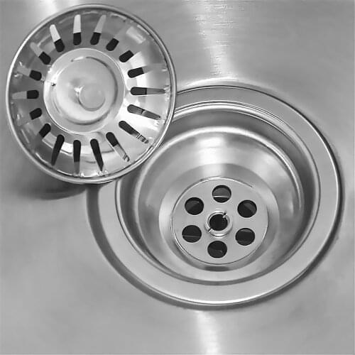 1PC Cover Sink Floor Drain Stainless Steel Kitchen Sink Filter Mesh Durable Rubber Sealed Wash Basin Bathroom Hair Filter Ring