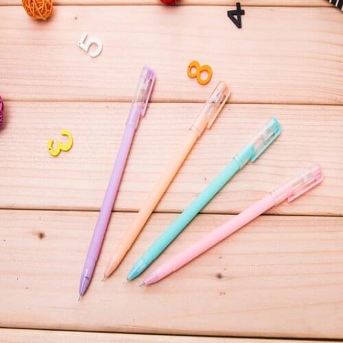 100 pcs simple jelly system neutral pen lovely fresh water-based Black Signature Pen kawaii school supplies
