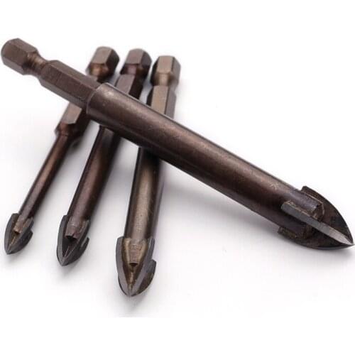 2/4/5/10pcs Concrete cement all-ceramic glass tile drill wall electric drill multifunctional twist drill rotary triangle drill