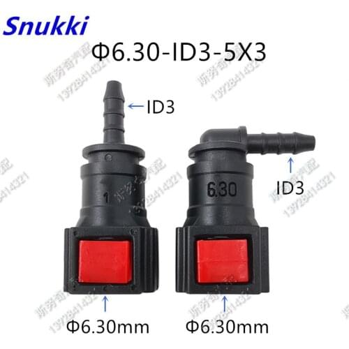 6.30mm ID3 SAE urea pipe connector plastic fittings urea tube connector for SCR 2pcs a lot